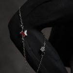 دستبند نقره طرح ستاره فانتزی (نگیندار)