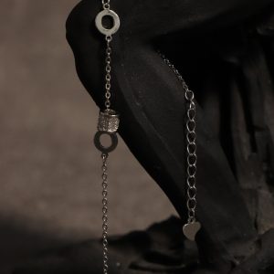 دستبند نقره مستطیلی