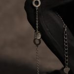 دستبند نقره مهره نگیندار ۹۲۵